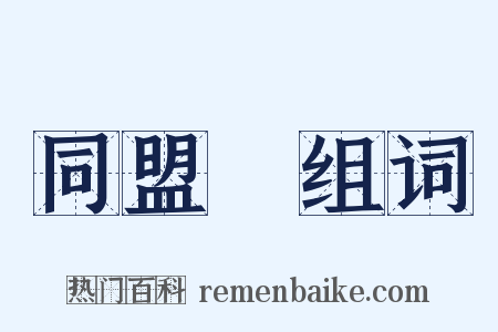 同盟會组词是什么意思的图片